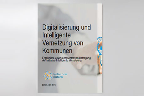 Cover der Studie "Digitalisierung und Intelligente Vernetzung von Kommunen"