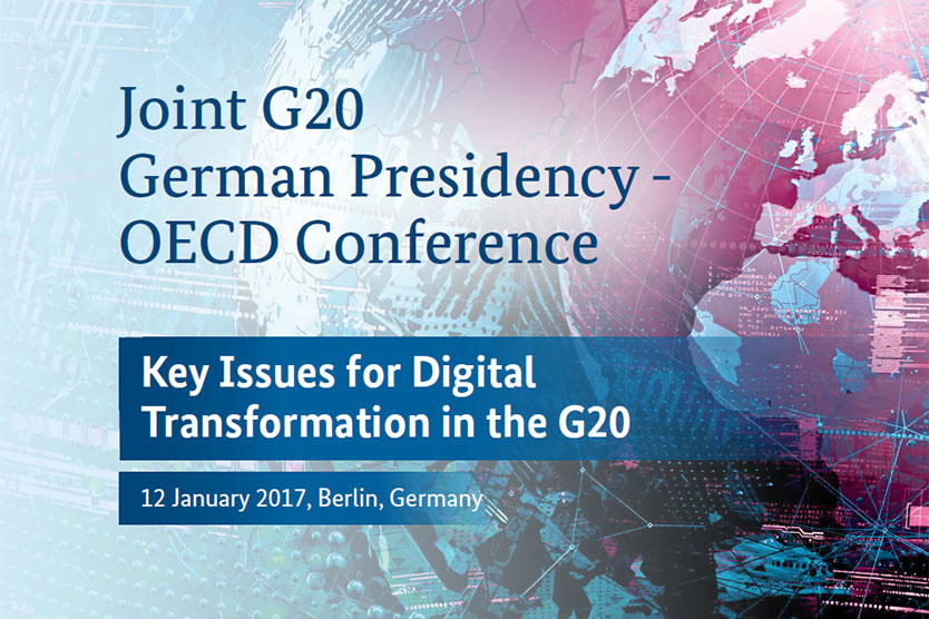 Keyvisual der "Joint G20 German Presidency-OECD Conference"