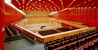 Congresshalle Saarbrücken, Blick von oben in den Großen Saal