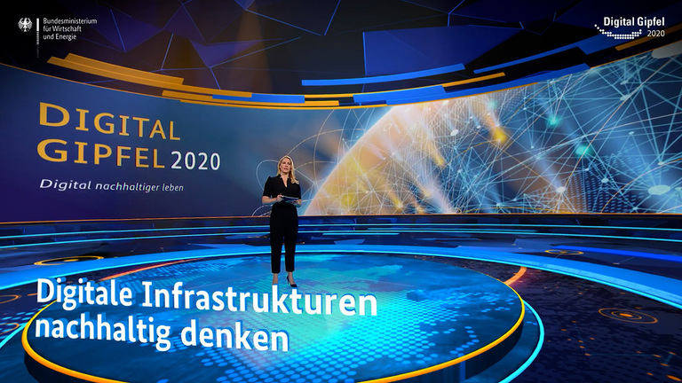 Screenshot aus dem Video: Digital-Gipfel 2020: Digitale Infrastrukturen nachhaltig denken