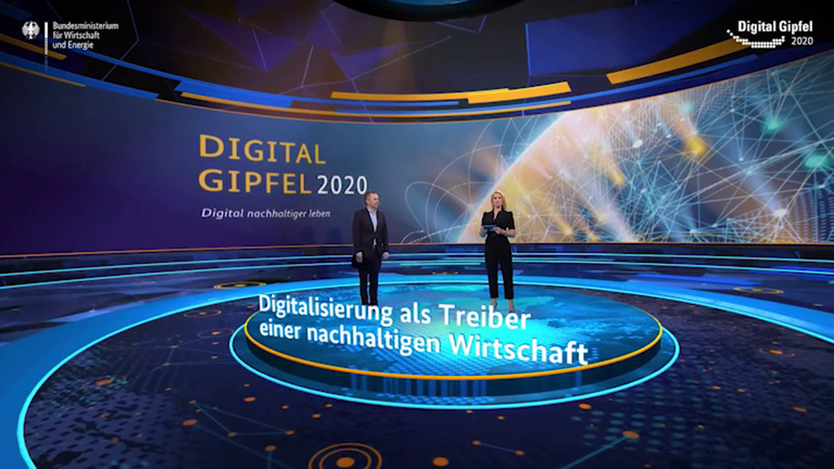 Screenshot aus dem Video: Gigital Gipfel 2020: Digitalisierung als Treiber einer nachhaltigen Wirtschaft