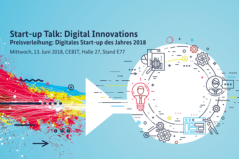 Keyvisual des Start-up Talk: Digital Innovations
