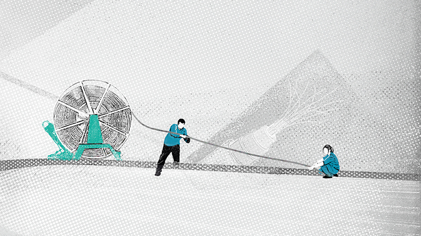 Illustration "Fast Networks Pave the Way to a Gigabit Society"