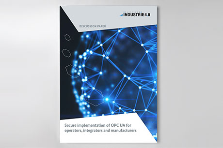 Cover of publication "Secure implementation of OPC UA for operators, integrators and manufacturers"
