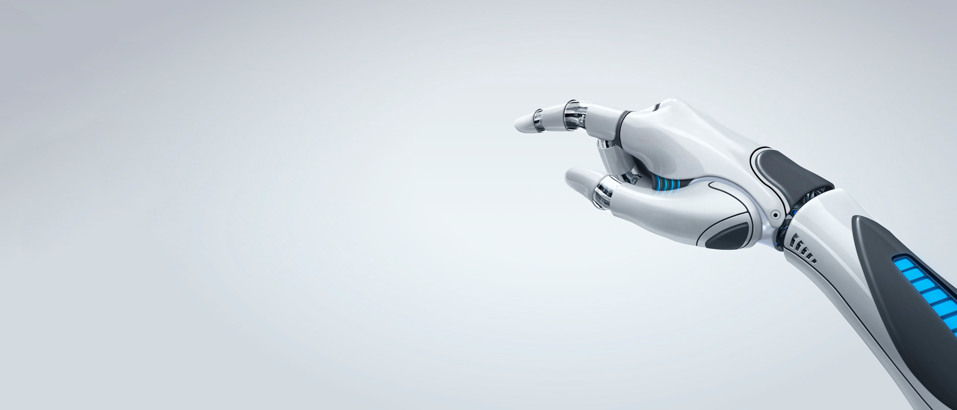 Robot hand, symbolising artificial intelligence
